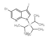 5-Bromo-3-iodo-1-triisopropylsilanyl-1h-pyrrolo[2,3-b]pyridine - Chemical structure and product image