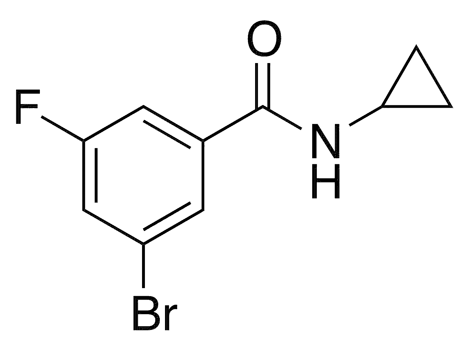 3-Bromo-N-cyclopropyl-5-fluorobenzamide - Chemical structure and product image