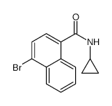 4-Bromo-N-cyclopropylnaphthalene-1-carboxamide - Chemical structure and product image