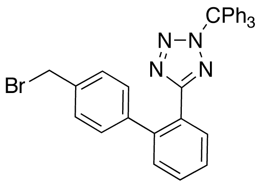 5-[4-Bromomethyl-(1,1-biphenyl)-2-yl]-2-triphenylmethyltetrazole - Chemical structure and product image