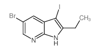 5-Bromo-2-ethyl-3-iodo-1h-pyrrolo[2,3-b]pyridine - Chemical structure and product image