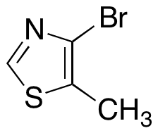 4-Bromo-5-methylthiazole - Chemical structure and product image