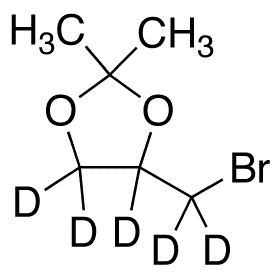 4-(Bromomethyl)-2,2-dimethyl-1,3-dioxolane-d5 - Chemical structure and product image