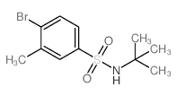 4-Bromo-N-tert-butyl-3-methylbenzenesulfonamide - Chemical structure and product image