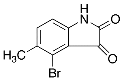 4-Bromo-5-methyl-1H-indole-2,3-dione - Chemical structure and product image