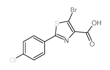 5-Bromo-2-(4-chlorophenyl)thiazole-4-carboxylic acid - Chemical structure and product image