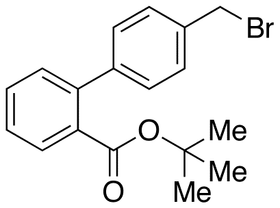 4-(Bromomethyl)biphenyl-2-carboxylic Acid tert-Butyl Ester - Chemical structure and product image