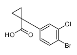 1-(4-Bromo-3-chlorophenyl)cyclopropane-1-carboxylic acid - Chemical structure and product image