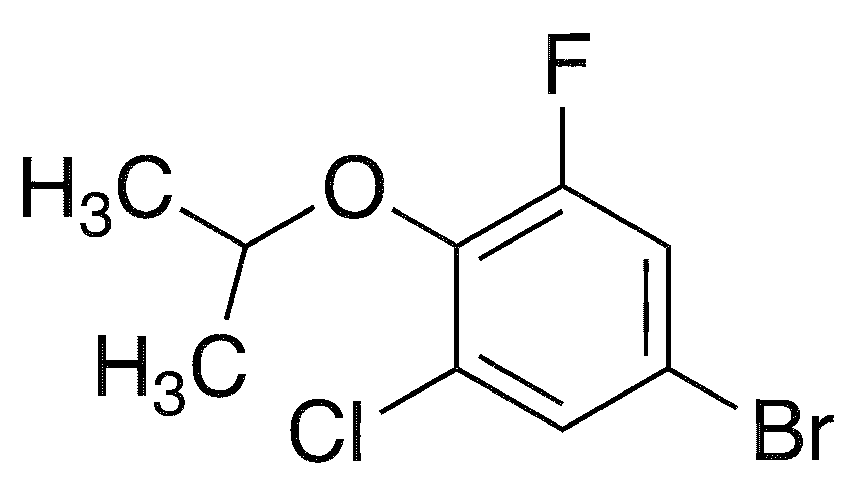 5-Bromo-1-chloro-3-fluoro-2-isopropoxybenzene - Chemical structure and product image