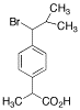 2-[p-(1-Bromo-2-methylpropyl)phenyl]propionic Acid - Chemical structure and product image