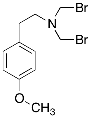 N,N-Bis(bromomethyl)-2-(4-methoxyphenyl)ethanamine - Chemical structure and product image