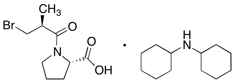 1-[(2S)-3-Bromo-2-methyl-1-oxopropyl]-L-proline N-Cyclohexylcyclohexanamine - Chemical structure and product image