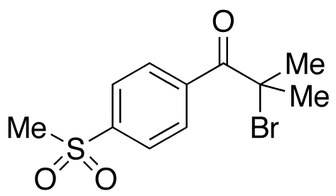 2-Bromo-2-methyl-1-[4-(methylsulfonyl)phenyl]-1-propanone - Chemical structure and product image