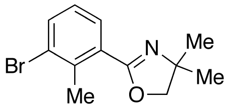 2-(3-Bromo-2-methylphenyl)-4,5-dihydro-4,4-dimethyl-oxazole - Chemical structure and product image
