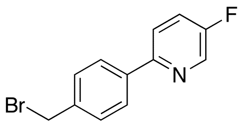 2-[4-(Bromomethyl)phenyl]-5-fluoropyridine - Chemical structure and product image