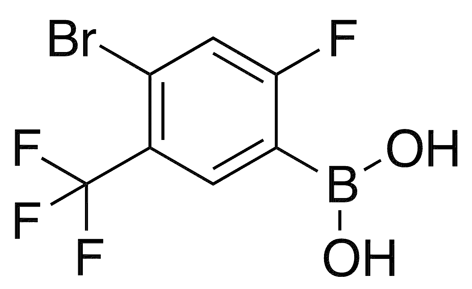 4-Bromo-2-fluoro-5-(trifluoromethyl)phenylboronic acid - Chemical structure and product image