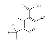 6-Bromo-2-fluoro-3-(trifluoromethyl)benzoic acid - Chemical structure and product image