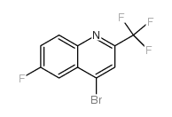 4-Bromo-6-fluoro-2-(trifluoromethyl)quinoline - Chemical structure and product image