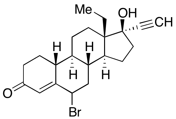 6-Bromo Norgestrel - Chemical structure and product image