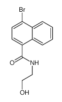 4-Bromo-N-(2-hydroxyethyl)naphthalene-1-carboxamide - Chemical structure and product image