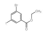 3-Bromo-5-iodo-benzoic acid ethyl ester - Chemical structure and product image