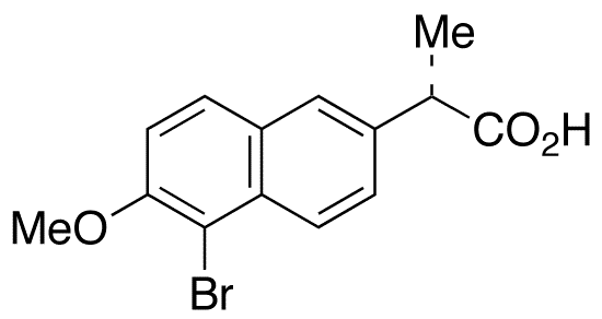 (S)-5-Bromo Naproxen - Chemical structure and product image