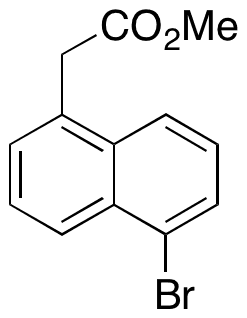 5-Bromo-1-Naphthaleneacetic Acid Methyl Ester - Chemical structure and product image