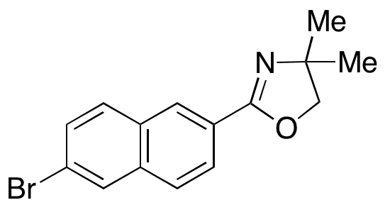 2-(6-Bromo-2-naphthalenyl)-4,5-dihydro-4,4-dimethyloxazole - Chemical structure and product image