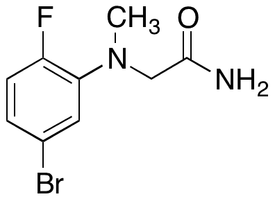 2-[(5-Bromo-2-fluorophenyl)methylamino]-acetamide - Chemical structure and product image