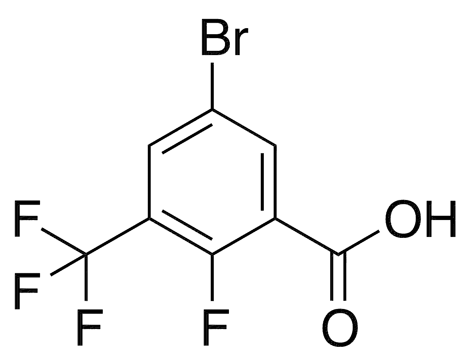 5-Bromo-2-fluoro-3-(trifluoromethyl)benzoic acid - Chemical structure and product image