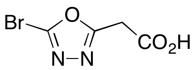 5-Bromo-1,3,4-oxadiazole-2-acetic Acid - Chemical structure and product image
