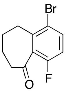 1-Bromo-4-fluoro-6,7,8,9-tetrahydro-5H-benzo[7]annulen-5-one - Chemical structure and product image
