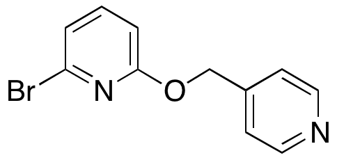 2-Bromo-6-(pyridin-4-ylmethoxy)pyridine - Chemical structure and product image