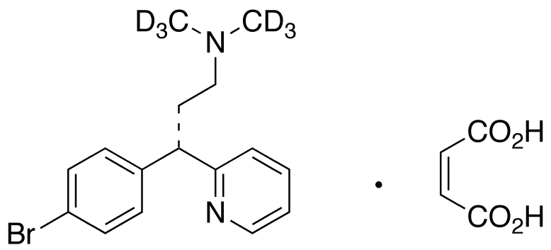 (S)-Brompheniramine-d6 Maleate - Chemical structure and product image