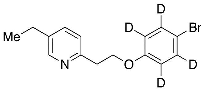 2-[2-(4-Bromophenoxy)ethyl]-5-ethylpyridine-d4 - Chemical structure and product image