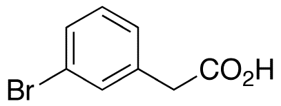 (m-Bromophenyl)acetic Acid; 2-(3-Bromophenyl)acetic Acid; 3-Bromobenzeneacetic Acid; - Chemical structure and product image