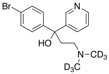 alha-(4-Bromophenyl)-alpha-[2-(dimethyl-d6-amino)ethyl]-3-pyridinemethanol - Chemical structure and product image