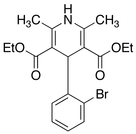 4-(2-Bromophenyl)-2,6-dimethyl-3,5-pyridinedicarboxylic Acid Diethyl Ester - Chemical structure and product image