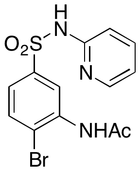 N-(2-Bromo-5-(N-(pyridin-2-yl)sulfamoyl)phenyl)acetamide - Chemical structure and product image