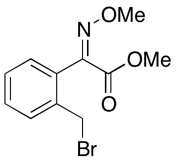 (E)-2-[2-(Bromomethyl)phenyl]-2-(methoxyimino)acetic Acid Methyl Ester - Chemical structure and product image