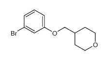 4-((3-Bromophenoxy)methyl)tetrahydro-2H-pyran - Chemical structure and product image