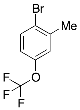 1-Bromo-2-methyl-4-(trifluoromethoxy)benzene - Chemical structure and product image