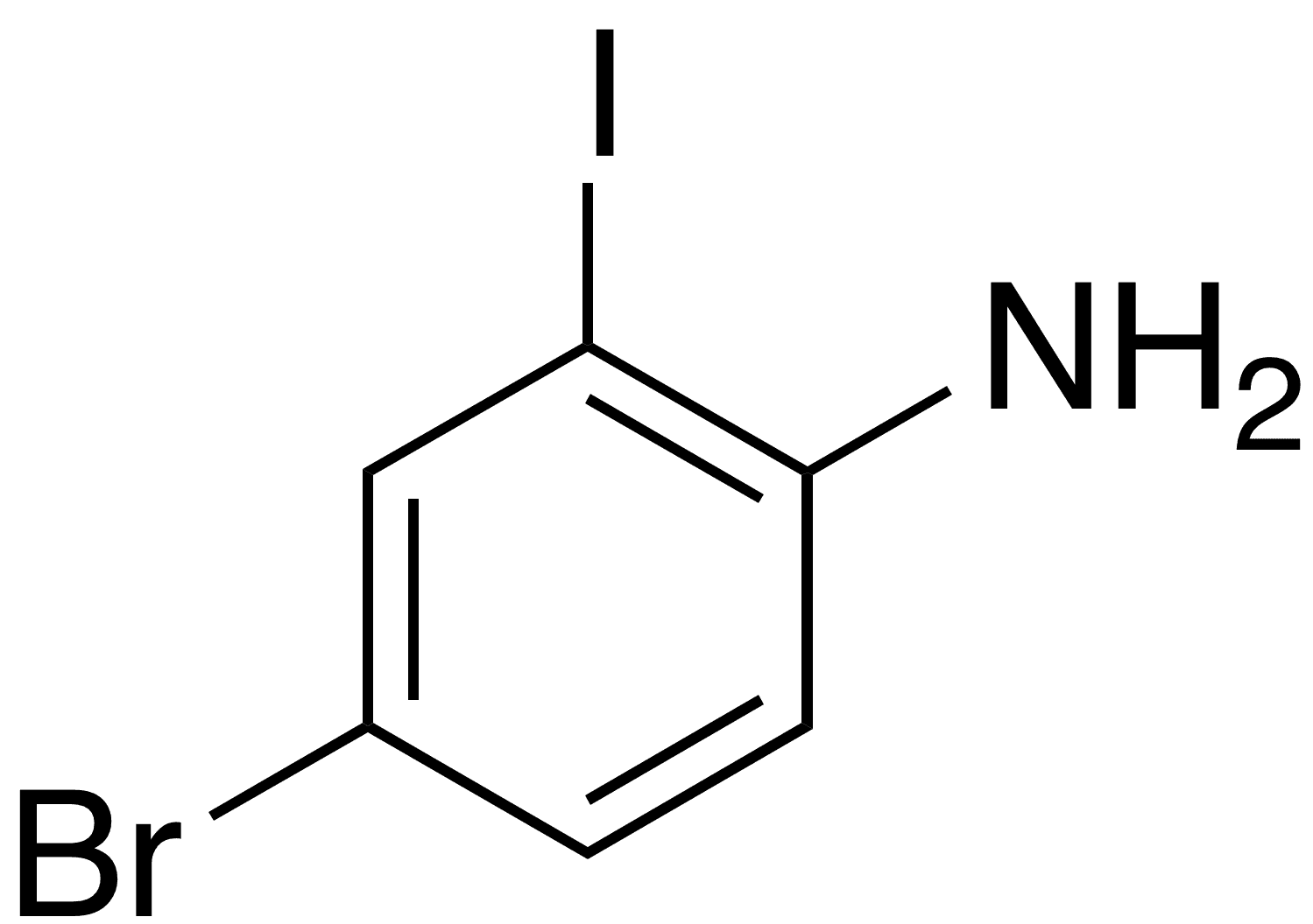 4-Bromo-2-iodoaniline - Chemical structure and product image