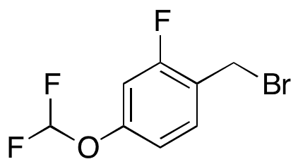 1-(Bromomethyl)-4-(difluoromethoxy)-2-fluorobenzene - Chemical structure and product image