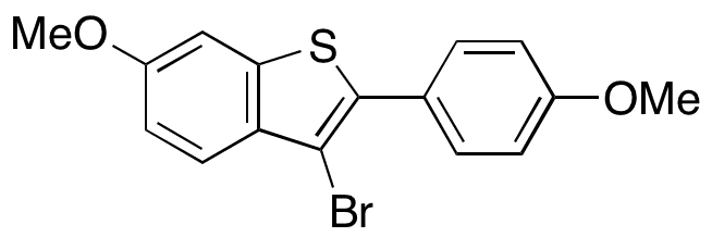3-â€‹Bromo-â€‹6-â€‹methoxy-â€‹2-â€‹(4-â€‹methoxyphenyl)â€‹benzo[b]thiophene - Chemical structure and product image