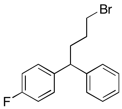 1-(4-Bromo-1-phenylbutyl)-4-fluorobenzene - Chemical structure and product image