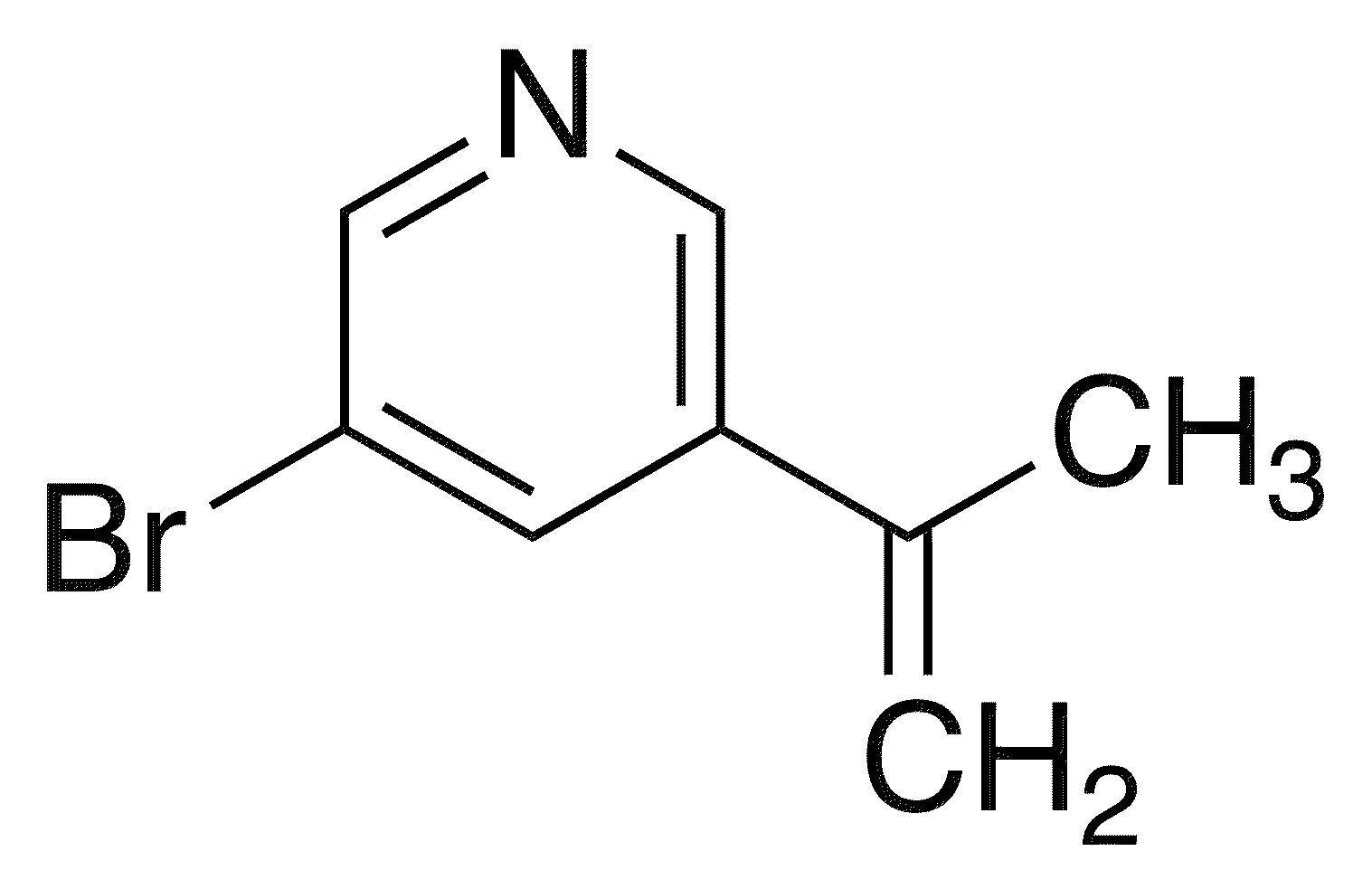 3-Bromo-5-(prop-1-en-2-yl)pyridine - Chemical structure and product image