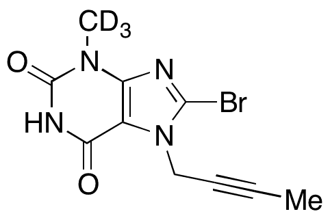 8-Bromo-3-methyl-d3-7-(2-butynyl)-xanthine - Chemical structure and product image