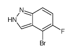4-Bromo-5-fluoro-1H-indazole - Chemical structure and product image