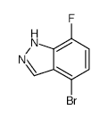4-Bromo-7-fluoro-1H-indazole - Chemical structure and product image